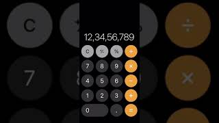 IPHONE - DELETE NUMBERS IN CALCULATOR APP USING SWIPE screenshot 4