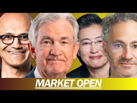 MICROSOFT MENTIONS PALANTIR, AMD EARNINGS WAS STRONG, META EARNINGS TODAY + FOMC | MARKET OPEN Episode cover