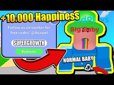 Secret Codes Made Me The Biggest Baby On Baby Simulator Roblox Youtube - in roblox baby simulator code