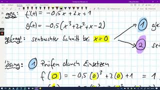Mathe Übung: Gegenseitige Lage Buch S  239 A.1 - Senkrechtes Schneiden
