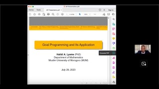 Webinar Series | Goal Programming and Its Application screenshot 4