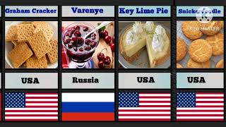 World different countries famous Dessert #comparison #food