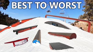 13 Best Park Features For Snowboard Tricks