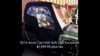 2016 Arctic Cat HDX Soft Cab Enclosure Part Number 2436-160 screenshot 2