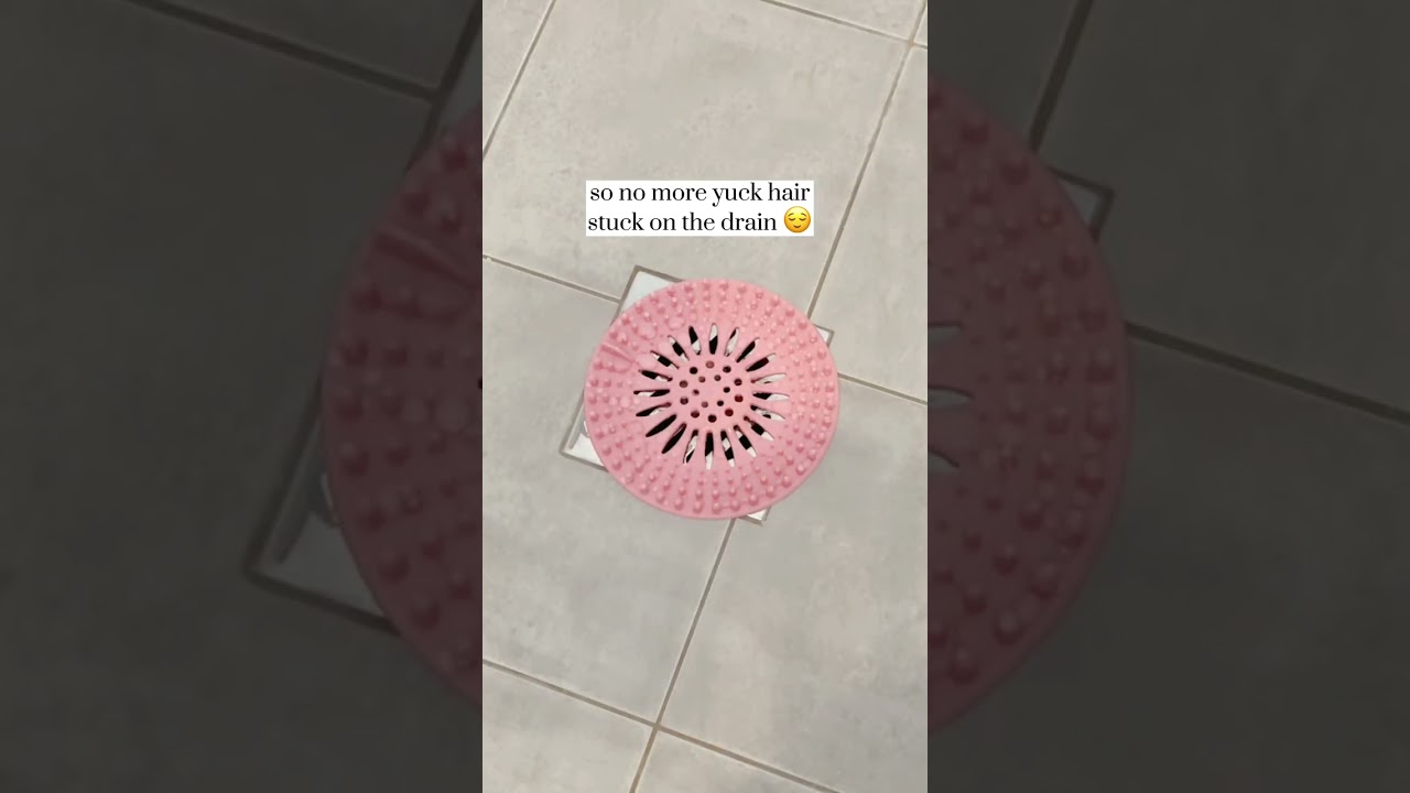 Silicone Drain Covers - No more cleaning hairs from the shower drain