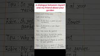 A dialogue between myself and my friend about your garden