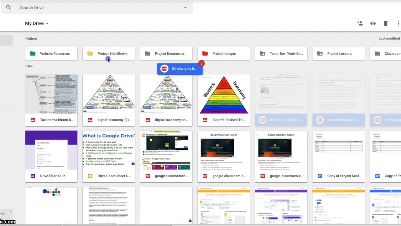 The Google Project-Sharing Folders in Drive - YouTube
