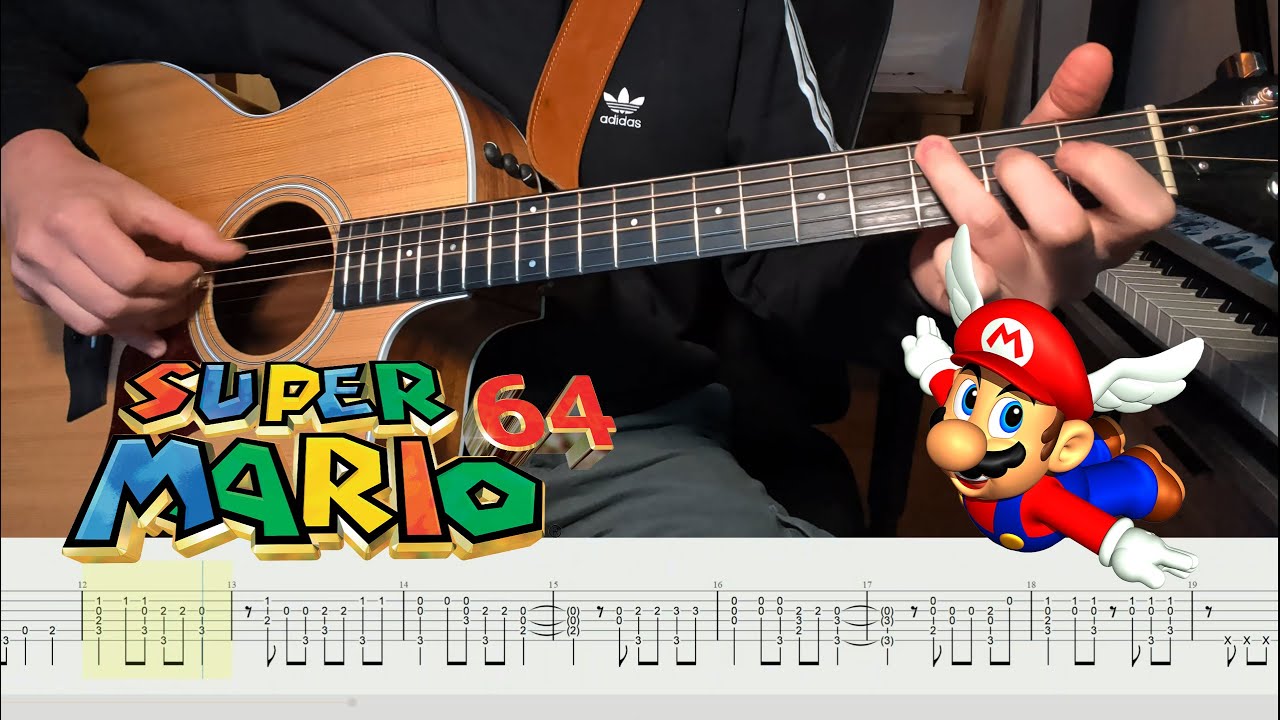 Dire, Dire Docks from Super Mario 64 but SOLO Fingerstyle Guitar (WITH TAB)