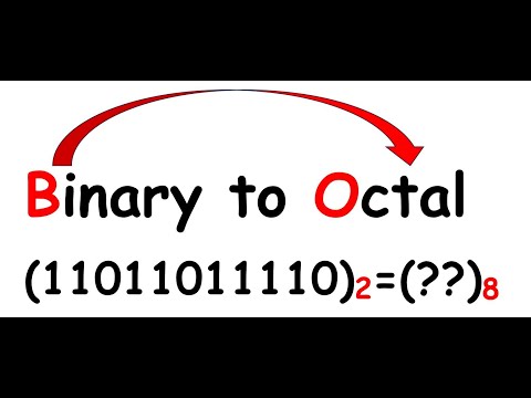 Binary to Octal, how to convert?