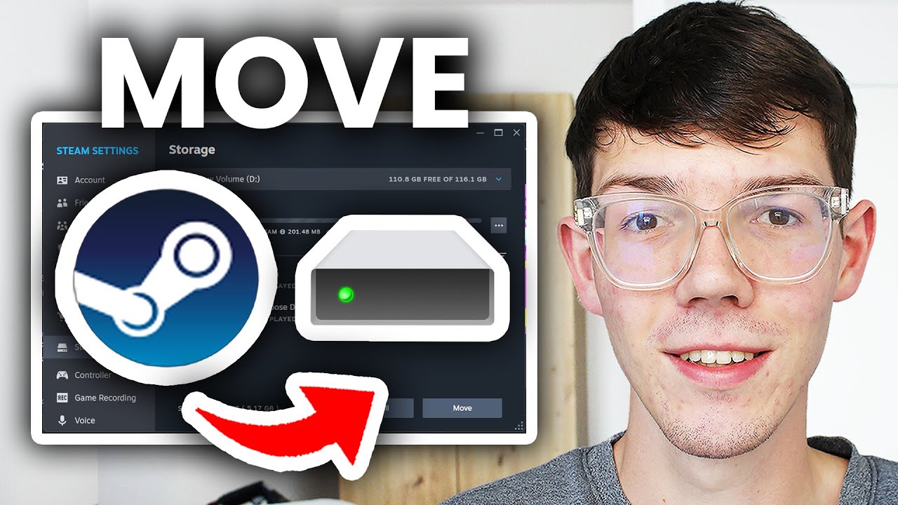How To Move Steam Games To Another Hard Drive - Step By Step - YouTube
