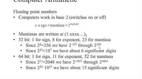 Preliminaries - Operation Counts and Computer Arithmetic