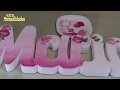 Como Decorar Letras 3D / Letras De Unicel Decoradas / 3D letter DIY