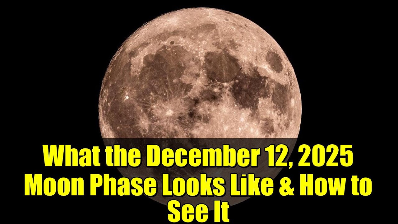 What the December 12, 2025 Moon Phase Looks Like & How to See It