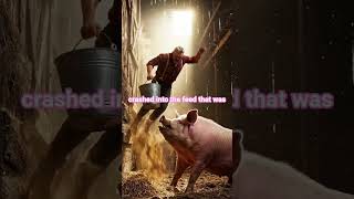 I ALMOST LOST MY LEG TO PIG #survival #shorthorror #shorts #movie #farming #survive #highkill