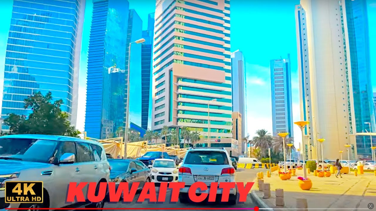 Kuwait City 2024 Driving Downtown 4K - Kuwait