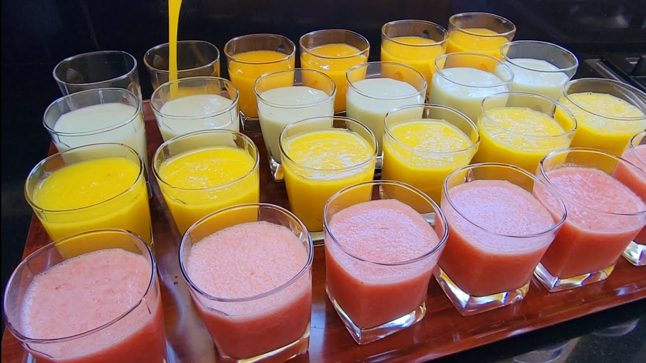 4أنواع العصائر الأعراس والمناسبات تريتور معاك في الدار بأقل تكلفة ومزال مسليناش