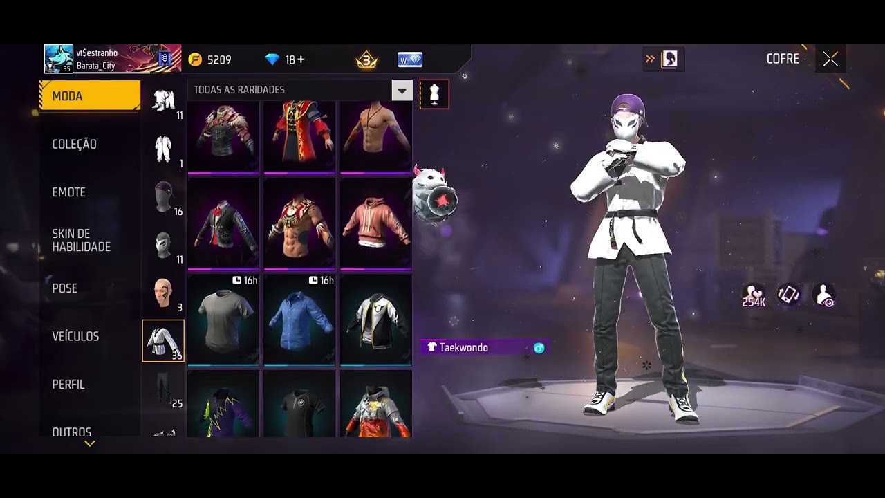 Mostrando minha conta do FF