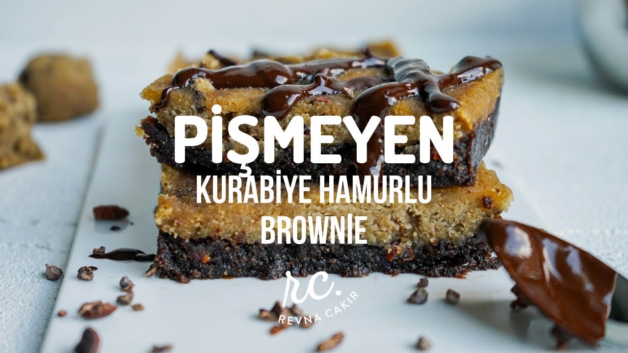 Unsuz Kurabiye Hamurlu Brownie I Şekersiz& Vegan& Glutensiz YouTube