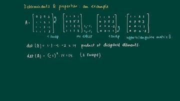 Math 2.11.7. Determinant and effect of Gauss-Jordan elimination