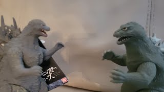 godzilla minus one vs showa Godzilla stop motion battle