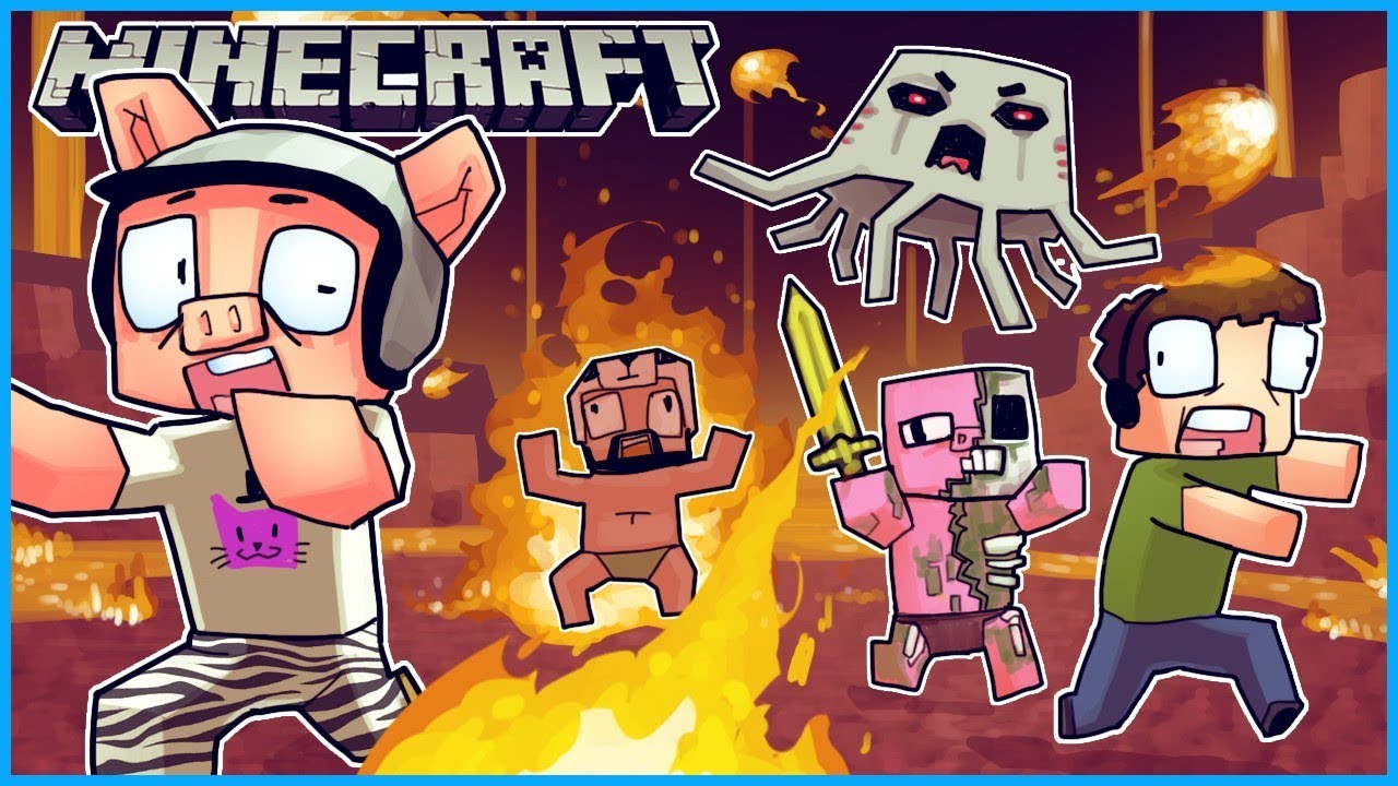 we went to the nether realm and everyone died... Minecraft ep 2 - YouTube