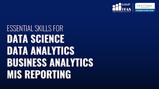 ESSENTIAL SKILLS FOR DATA SCIENCE, DATA ANALYTICS, BUSINESS ANALYTICS, MIS REPORTING | ENGLISH