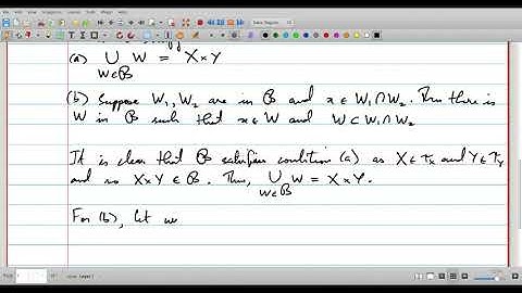 General Topology - Lecture 5 by R Sebastian