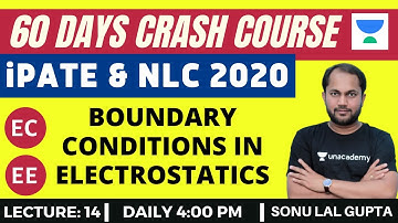 L14: Boundary Conditions in Electrostatics | 60 Days Crash Course for NLC & PATE 2020 Exam (EC/EE)