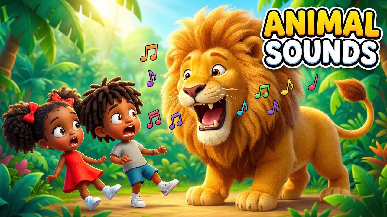Animal Sounds Song 🎵 🐷🐮🦁 | Fun Animal Dance for Kids | Learn Animal Sounds with Cece & Caleb