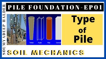 PART 01 II Type of Pile II  Pile Foundation II Soil Mechanics