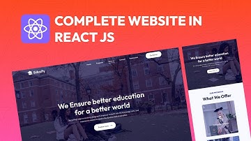 React JS Project | Build & Deploy Complete Responsive Website in React Step by Step Tutorial
