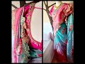 🌟Sold🌟Floral Cotton Candy Organza Cutwork Saree/blouse combo for sale 😋