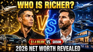 Cristiano Ronaldo vs Lionel Messi: Net Worth, Cars, Mansions & Jets (2026)