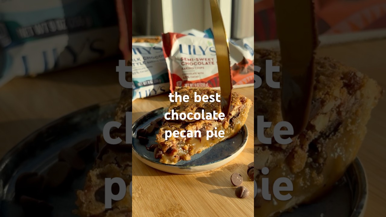 My bake off-winning chocolate pecan pie (with chocolate)