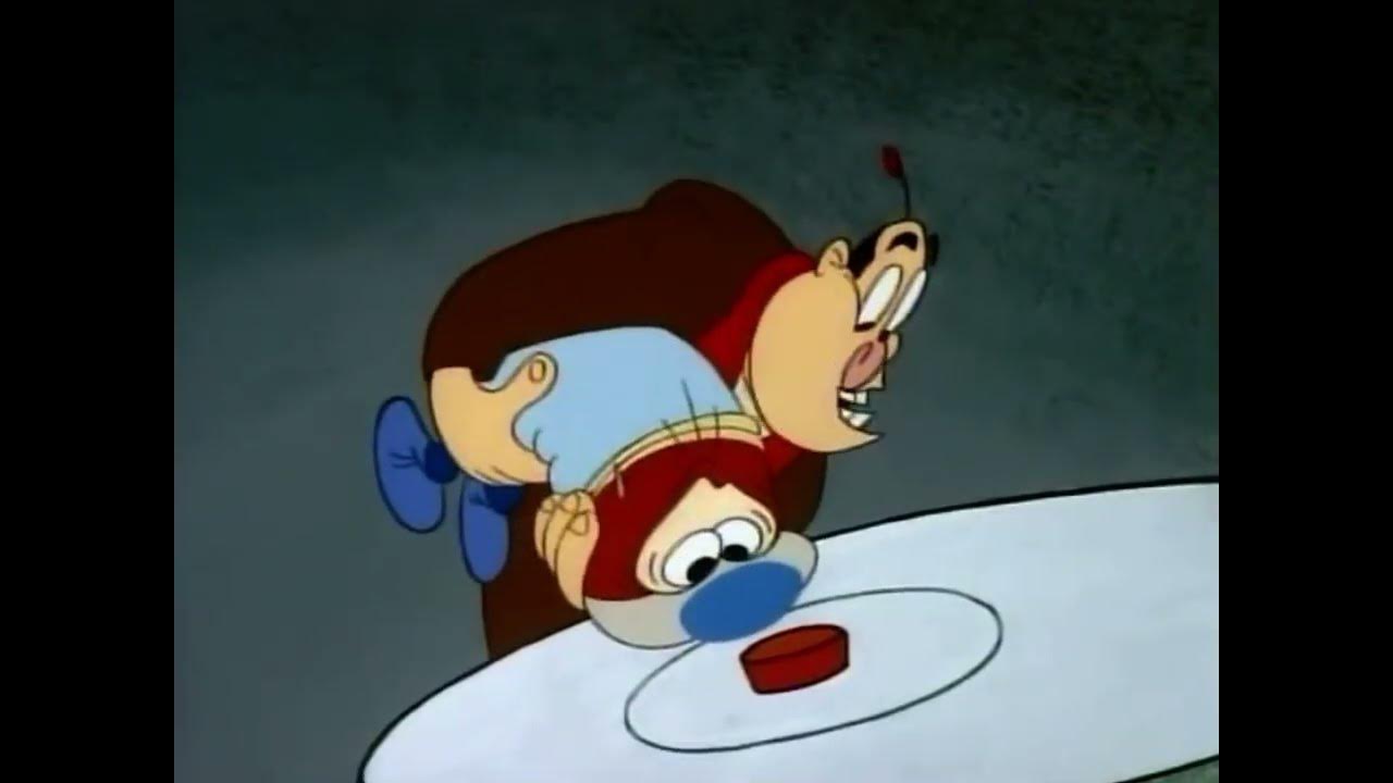 Ren & Stimpy Stimpy pushed the button Part 1 YouTube