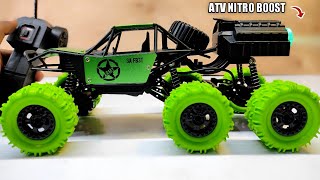 Remote Control 6wd Army Monster Truck Unboxing And Testing | rc car unboxing - unic experiment