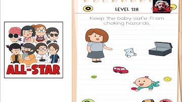 Brain test all star level 178 Walkthrough solution keep the baby safe from choking hazards