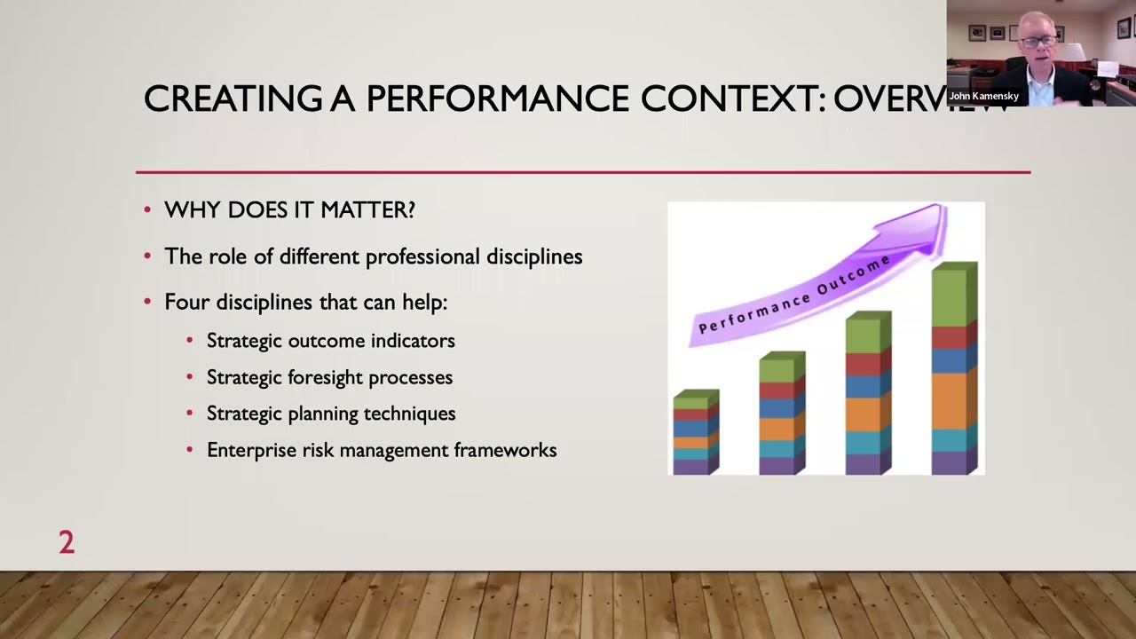 10/13 How to Create a Performance Context with Outcomes, Foresight, Planning, and Risk Management