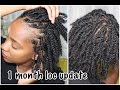 1 MONTH STARTER LOCS TWO STRAND TWIST | Regrets, Wash & Retwist | Trying Products