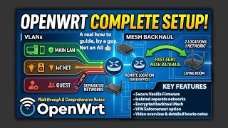 🛜 Tutorial & notes! on standard Openwrt 25.12 to setup a router securely with mesh capability