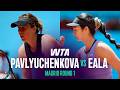 Anastasia Pavlyuchenkova vs. Alexandra Eala | 2026 Madrid Round 1 | WTA Match Highlights