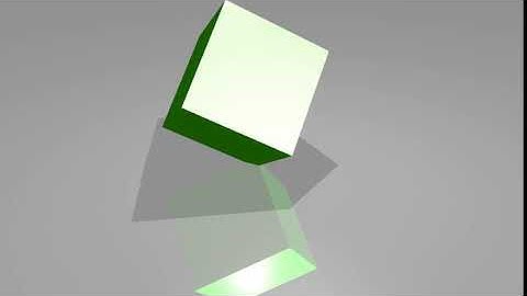 Rotating Green Cube