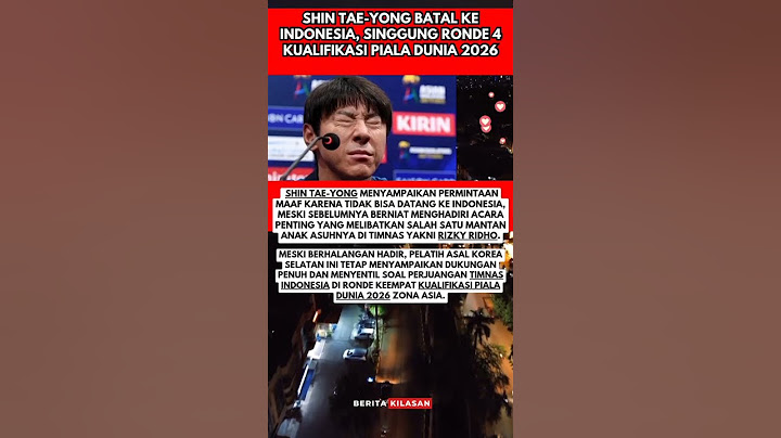 Shin Tae-yong Batal ke Indonesia, Singgung Ronde 4 Kualifikasi Piala Dunia 2026 #shorts