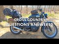 Cross Country MotoVlog | Questions Answered