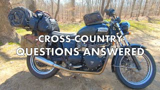 Cross Country MotoVlog | Questions Answered