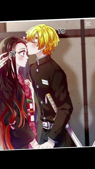 Nezuko x Zenitsu love story 🤩💖❤️ #demonslayer #anime #kimetsunoyaiba #nezukochan #kny #nezuko