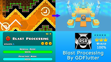 (Rolling Sky Remake x Geometry Dash) Level 68 - Blast Processing