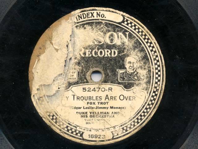 Tonton My Troubles Are Over by Duke Yellman and his Orchestra, 1928 di YouTube