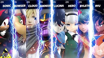 Smash Mods Ultimate:  8 Player FFA on Big Stages