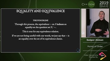 Points of Order in C++20 - Gašper Ažman - C++Now 2019